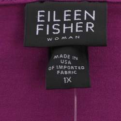 Pre Owned Eileen Fisher Pink Jersey Full Sleeve Top XXL