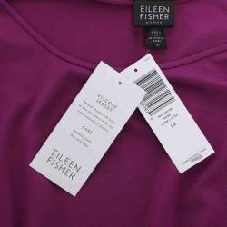 Pre Owned Eileen Fisher Pink Jersey Full Sleeve Top XXL
