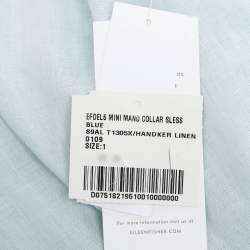 Pre Owned Eileen Fisher Blue Linen Dress XXL