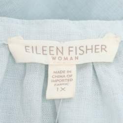 Pre Owned Eileen Fisher Blue Linen Dress XXL