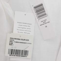 Pre Owned Eileen Fisher White Linen Belted Dress XXL