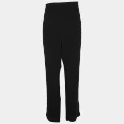 Pre Owned بنطلون إيلين فيشر حرير أسود ضخم جدًا