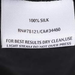 Pre Owned بنطلون إيلين فيشر حرير أسود ضخم جدًا