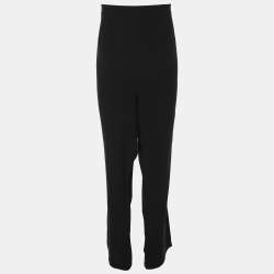 Pre Owned بنطلون إيلين فيشر حرير أسود ضخم جدًا