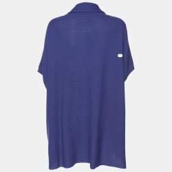 مملوكة مسبقًا Elena Miro Blue Knit Cardigan L