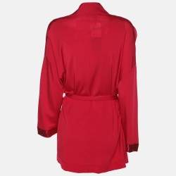 Pre Owned كارديغان إلينا ميرّو تريكو زهري لامع قطعتين مقاس كبير جدًا (إكسترا لارج)