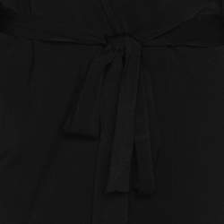 Pre Owned كاردَيغان إلينا ميرّو تريكَو أسود مُطّاط مَقاس كَبير جِدًا (إكسترا لارِج)