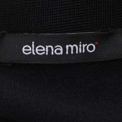 Pre Owned كاردَيغان إلينا ميرّو تريكَو أسود مُطّاط مَقاس كَبير جِدًا (إكسترا لارِج)