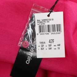 مملوكة مسبقًا Elena Miro Pink Ramie 3/4 Sleeve Shirt XL