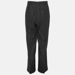 Pre Owned Elena Miro Grey Wool Blend Loose Trourser XL