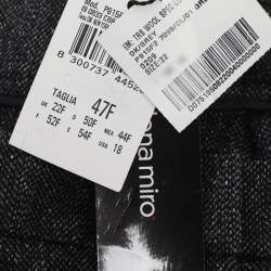Pre Owned Elena Miro Grey Wool Blend Loose Trourser XL