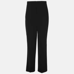 Pre Owned Elena Miro Black Crepe Straight Pants XXL