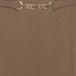 مملوكة مسبقًا تنورة إلينا ميرو كاكي جيرسي مع حزام ميدي مقاس كبير جداً - اكسترا لارج