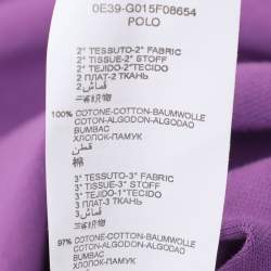 Pre Owned Elena Miro Purple Jersey Polo T-Shirt XL