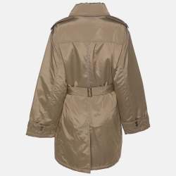 Pre Owned Elena Miro Sport by Elena Miro Beige Nylon Puffer Jacket XL