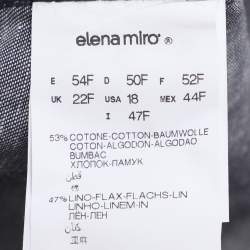 Pre Owned Elena Miro Blue Denim Straight Jeans XL