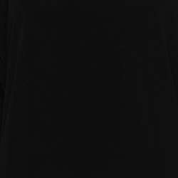 Pre Owned Elena Miro Black Jersey Ruched Neck Blouse L
