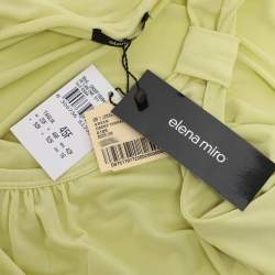 Pre Owned Elena Miro Yellow Jersey Sleeveless Top XL