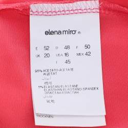 Pre Owned Elena Miro Pink Jersey Sleeveless Tops L