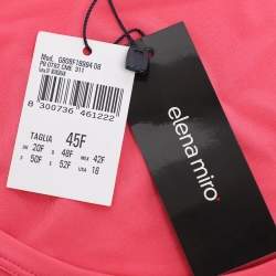 Pre Owned Elena Miro Pink Jersey Sleeveless Tops L