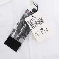 Pre Owned Elena Miro White Linen Button Front Shirt XXXL