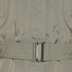 مملوكة مسبقًا جاكيت منفوخ نايلون رمادي رياضي إيلينا ميرو كبير جداً