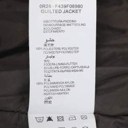 مملوكة مسبقًا جاكيت منفوخ نايلون رمادي رياضي إيلينا ميرو كبير جداً