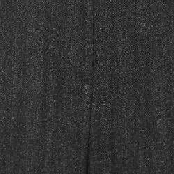 Pre Owned Elena Miro Grey Wool Blend Wide Leg Trousers XL