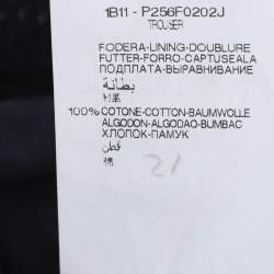 Pre Owned بنطلون جينز إلينا ميرو دينم أزرق نيلي مرن واسع الساق مقاس كبير جدًا - إكس لارج