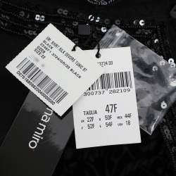 مملوكة مسبقًا طقم قميص وتنورة ديفور باللون الأسود من إيلينا ميرو مقاس كبير جداً - اكسترا لارج