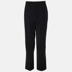 Pre Owned Elena Miro Black Crepe Straight Pants XXL