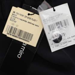 Pre Owned Elena Miro Black Crepe Straight Pants XXL