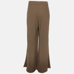 Pre Owned Elena Miro Khaki Jersey Pants XXL