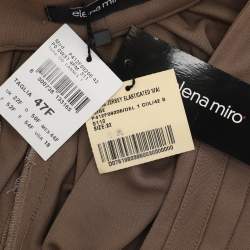 Pre Owned Elena Miro Khaki Jersey Pants XXL