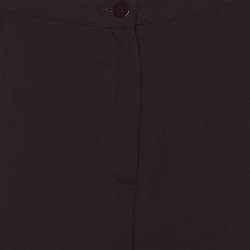 Pre Owned بنطالون إلينا ميرو بني كريب مقاس ضخم جدًا (إكس إكس لارج)