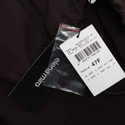 Pre Owned بنطالون إلينا ميرو بني كريب مقاس ضخم جدًا (إكس إكس لارج)