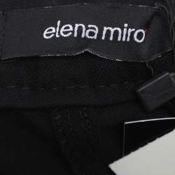 Pre Owned Elena Miro Black Jersey Straight Pants XXL
