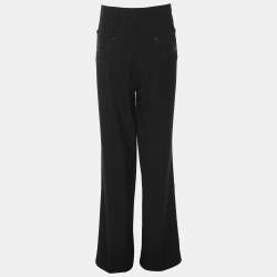 Pre Owned Elena Miro Black Jersey Straight Pants XXL