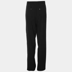 Pre Owned Elena Miro Black Jersey Straight Pants XXL