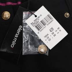 Pre Owned Elena Miro Black Jersey Straight Pants XXL