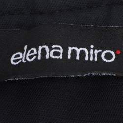 Pre Owned Elena Miro Navy Blue Cotton Straight Pants XXL