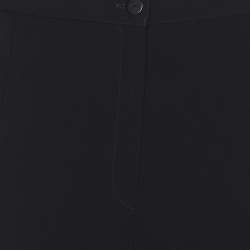 Pre Owned Elena Miro Navy Blue Crepe Straight Trousers XXL