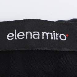 Pre Owned Elena Miro Navy Blue Crepe Straight Trousers XXL