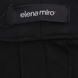 Pre Owned Elena Miro Black Jersey Pants XXL