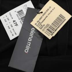 Pre Owned Elena Miro Black Jersey Pants XXL