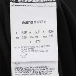 Pre Owned Elena Miro Black Jersey Pants XXL