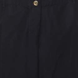 Pre Owned Elena Miro Navy Blue Cotton Pants XXL