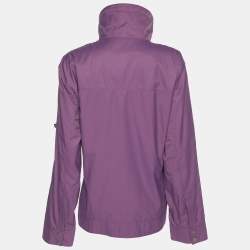 Pre Owned Elena Miro Purple Cotton Nylon Jacket XL