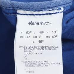 Pre Owned قميص جينز أزرق جاكيت إيلينا ميرو كبير جداً