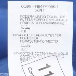 Pre Owned قميص جينز أزرق جاكيت إيلينا ميرو كبير جداً